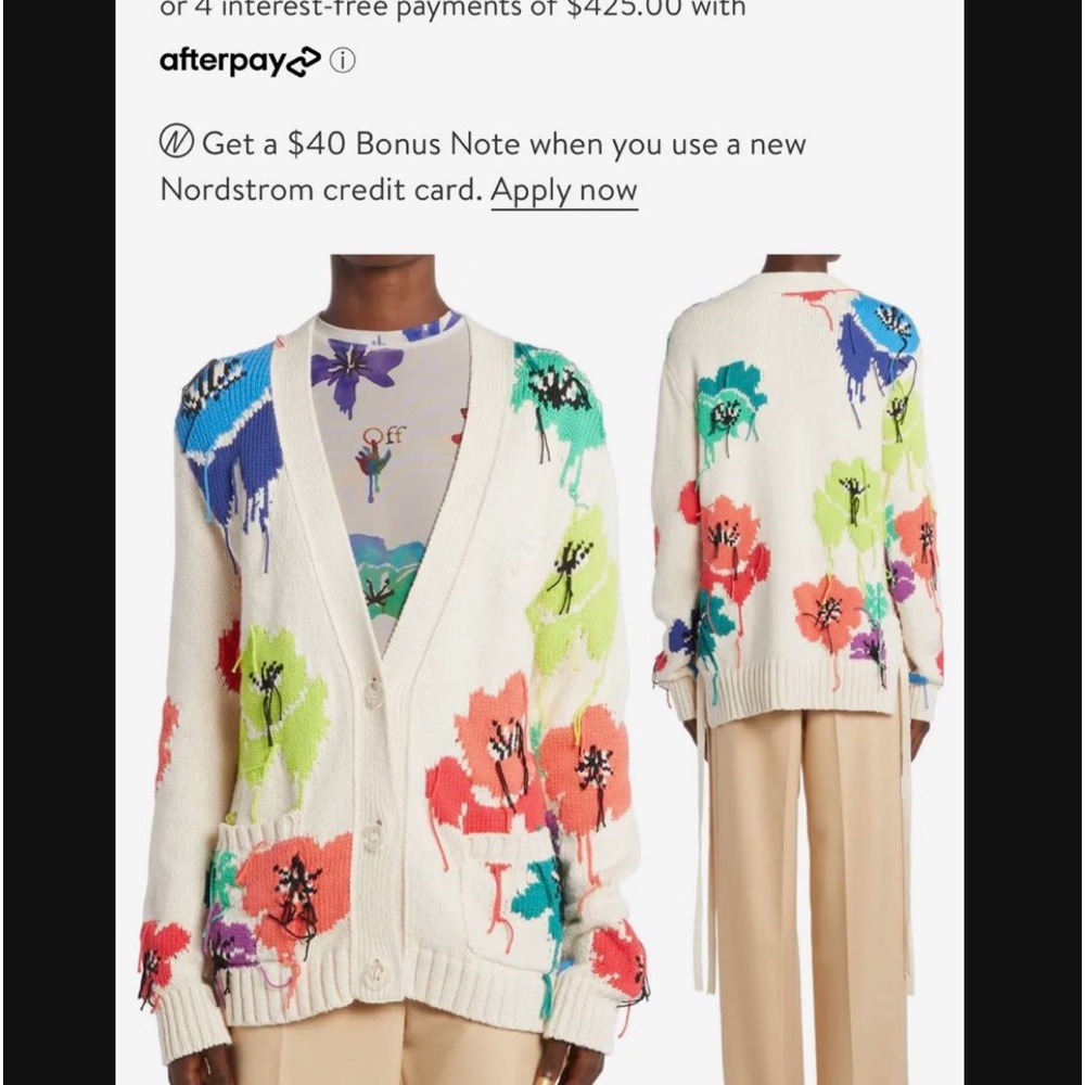 Off white cardigan